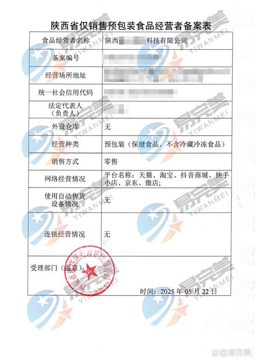 陕西省2025年5月22日预包装食品备案新规解读